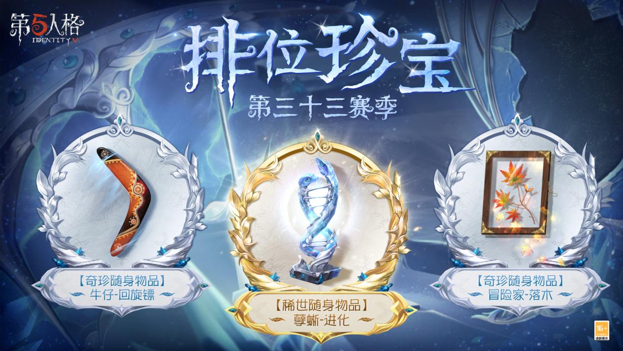 《第五人格》第三十三賽季推理之徑&排位珍寶爆料來襲