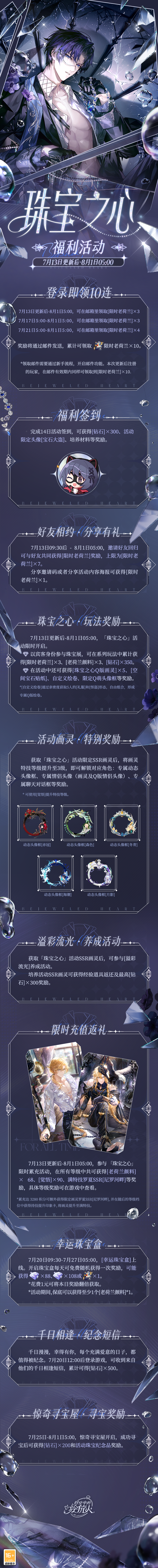 《時空中的繪旅人》全新活動「珠寶之心」7月13日開啟，活動福利公開！