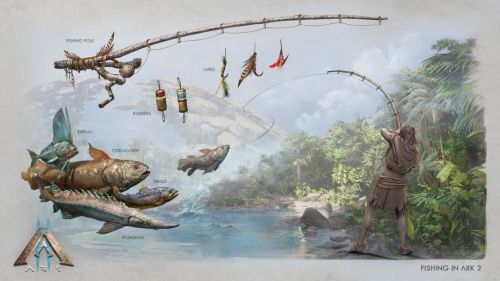 《方舟2》公布多張概念圖，生物裝備、建筑、釣魚玩法首曝