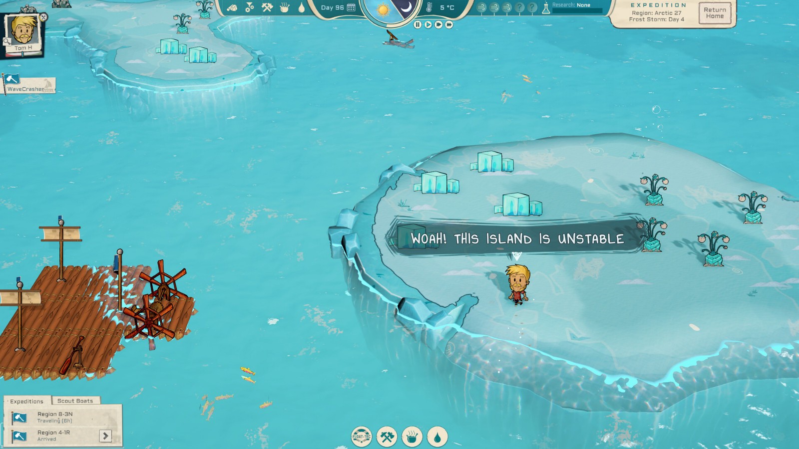 木筏制作生存管理冒險游戲《Oceaneers》Steam頁面上線，暫不支持中文！